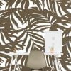 HD Walls wallcovering design: Cocora in White Colorway - golden leafy palms pattern