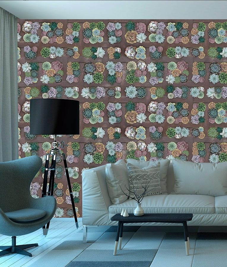 Geophyte wall mural from HD Walls Biophilic Design Collection