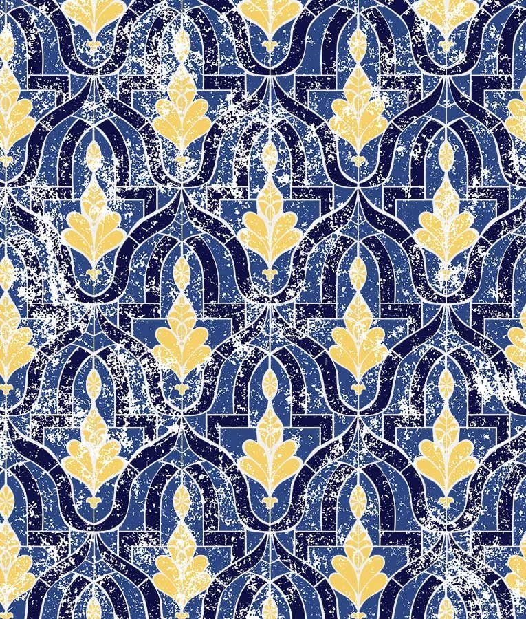 Estella Admiral Sun blue and yellow wallpaper from HD Walls