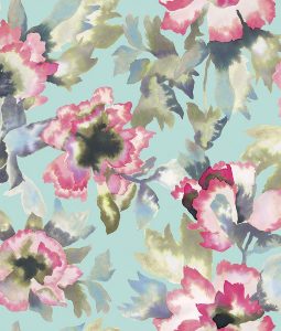 Designer floral wallpaper pattern