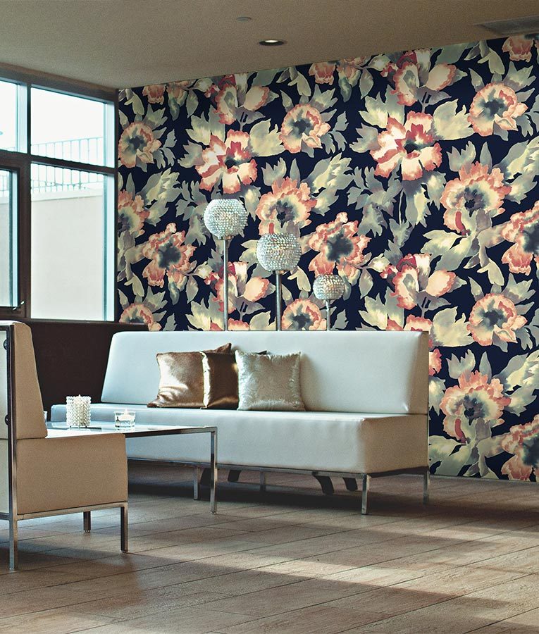 HD floral wallpaper print