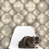 HD Walls - Geometric pattern: Paracosm with Cloud colorway - Roomset